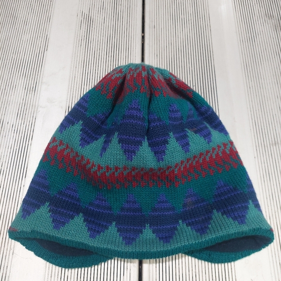 Vintage PATAGONIA Beanie Winter HAT Sz LARGE (A) - Picture 1 of 5